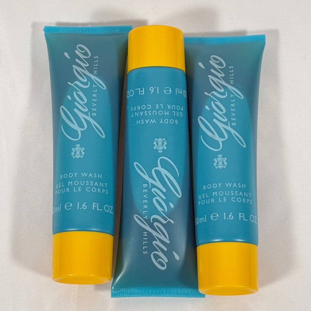 3 Pack - Giorgio Beverly Hills Body Wash Vintage - 1.6 Oz Each